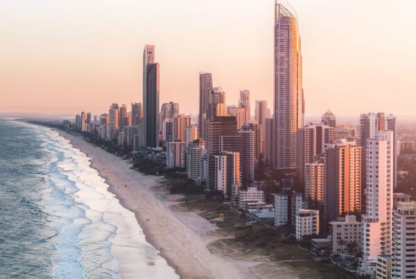 Aerial View of Surfers Paradise Beach