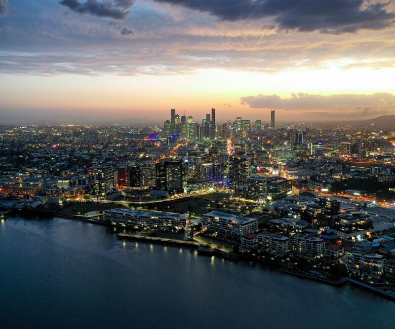 Brisbane City Landscape at Dusk