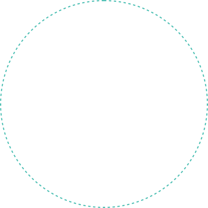 Green circle in transparent background